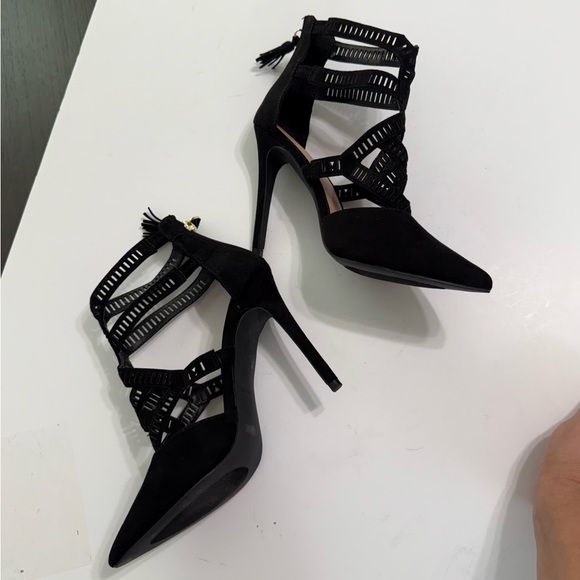 Call It Spring Elegant Black Heels - Picture 1 of 8